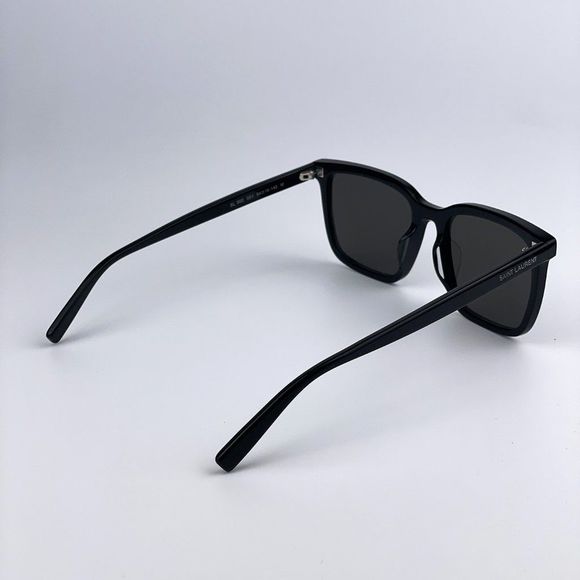 Saint Laurent SL500 001 BRAND NEW Sunglasses Black Gray Square Unisex - Picture 9 of 11